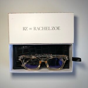 RZ by Rachel Zoe  NEW Marnika Leopard Temples Blue Light Protection Glasses